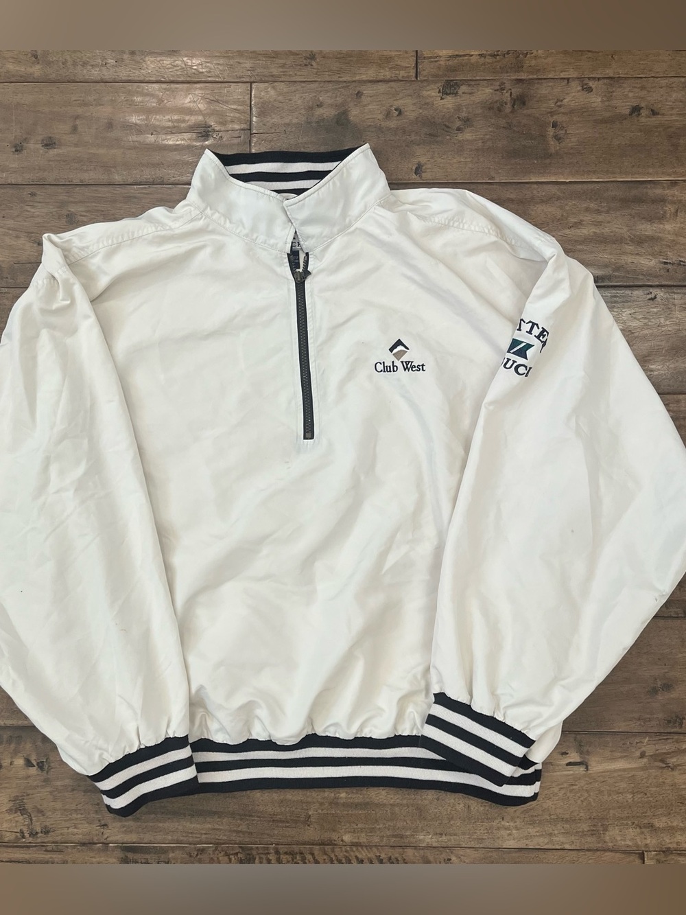 Vintage Cutter & Buck white windbreaker jacket Size XXL #windbreaker #golfwear